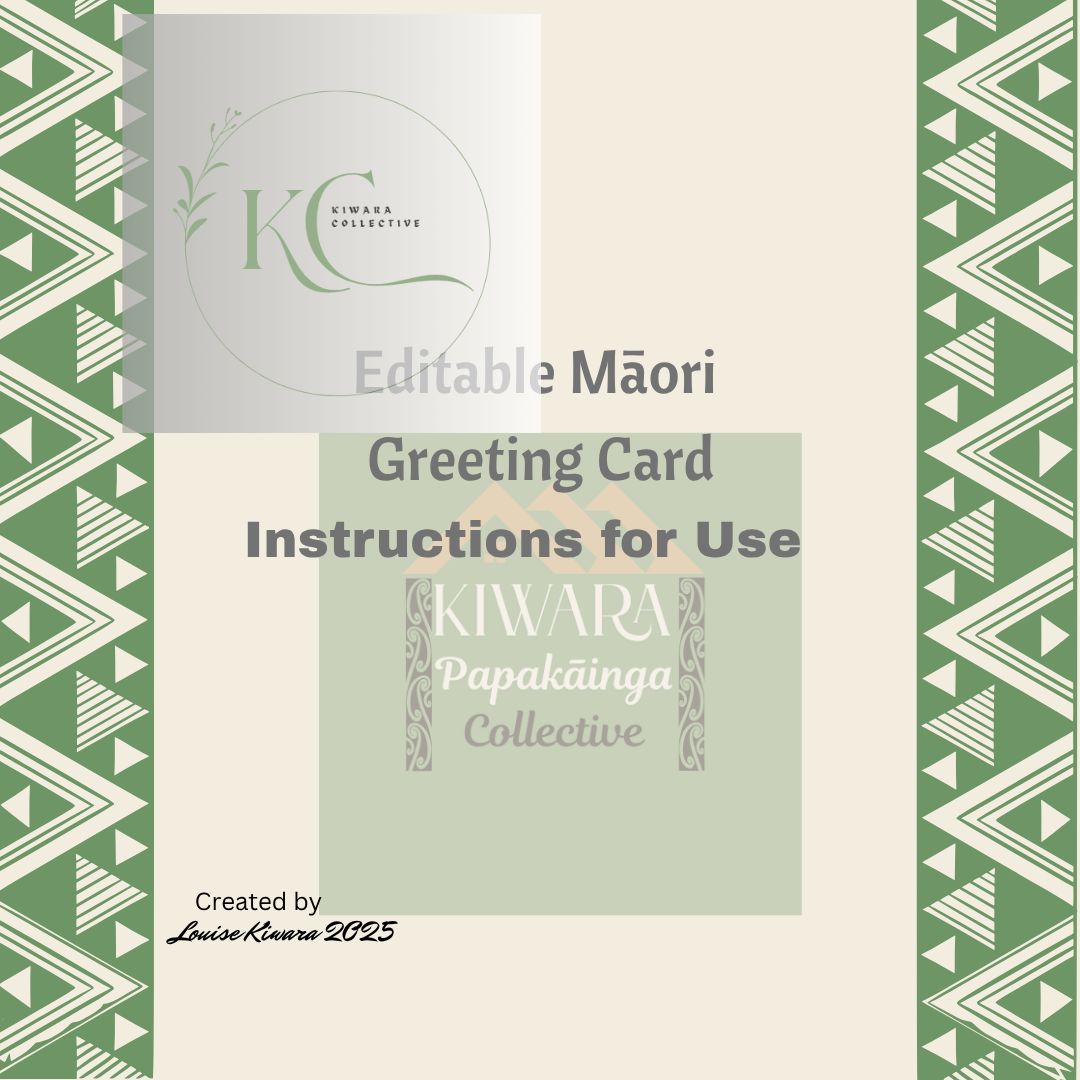 Maori sympathy card


